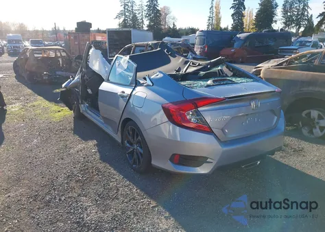 2019 Honda Civic Sport из США, поврежденный, VIN 19XFC2F82KE012199